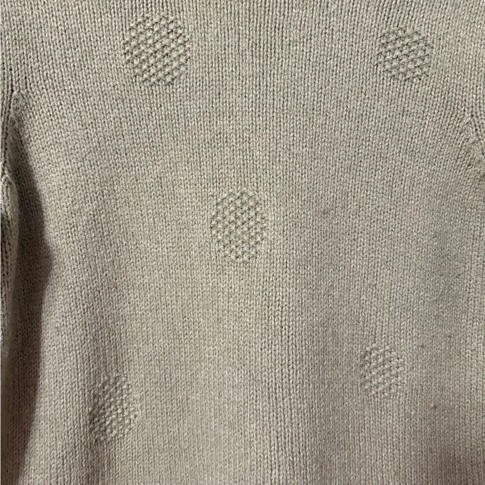 Madewell Textured Olive Crew Neck Sweater - Picture 2 of 5
